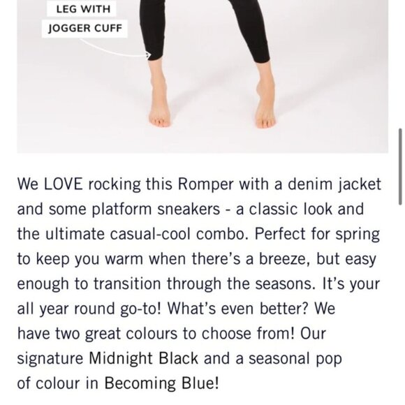 Smash + Tess The S+T Anyday Romper XS Midnight Black - Picture 12 of 12